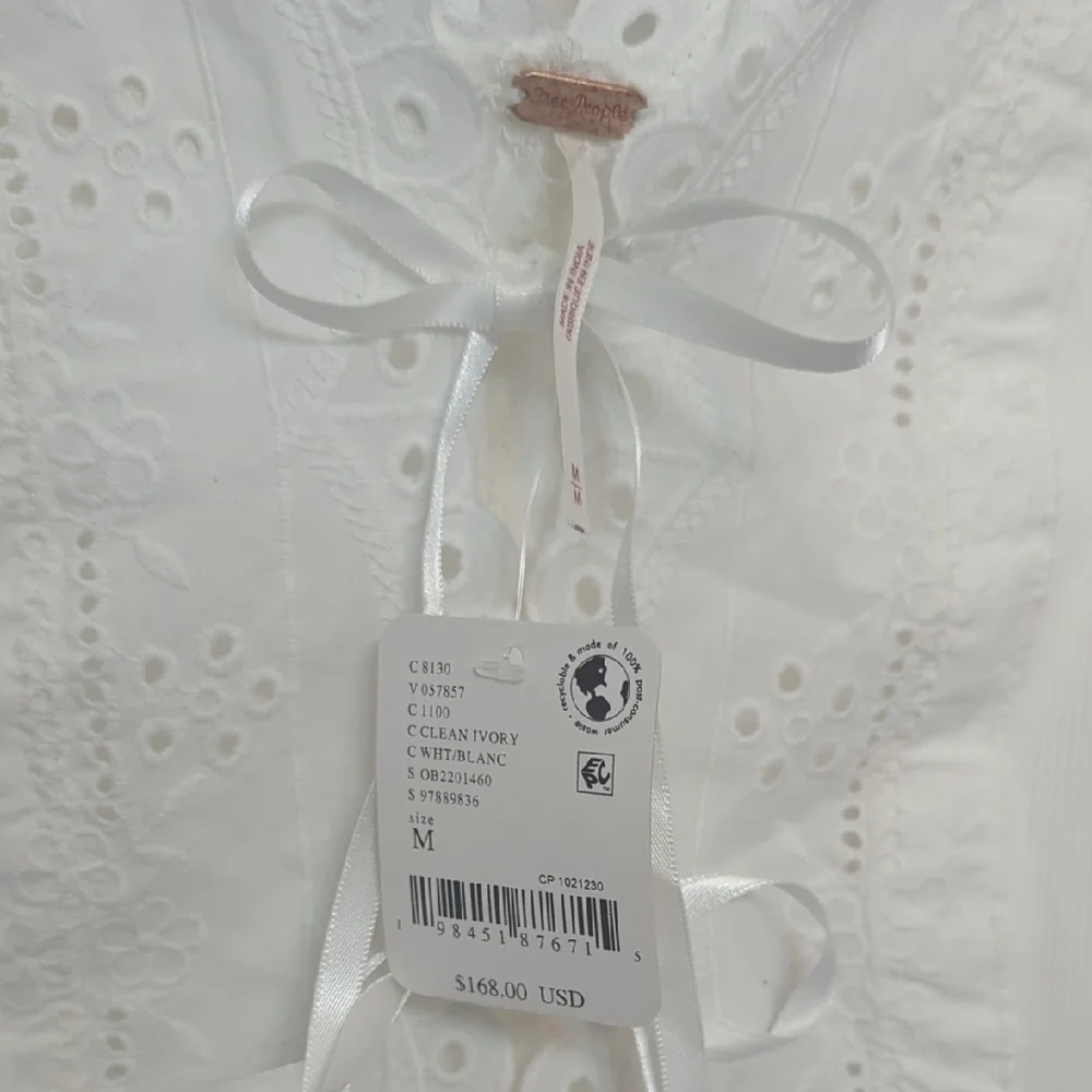 Free People Gesibelle Top White Medium - Picture 2 of 3